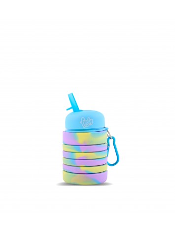 BOTELLA SILICONA PLEGABLE CAMUFLADA PASTEL FOOTY