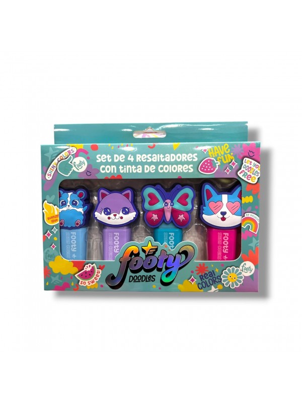 SET MINI RESALTADORES x4 FOOTY