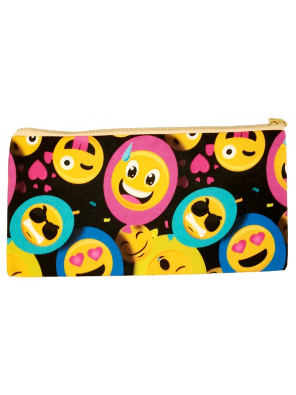 CARTUCHERA CLASICA EMOTICONES x4