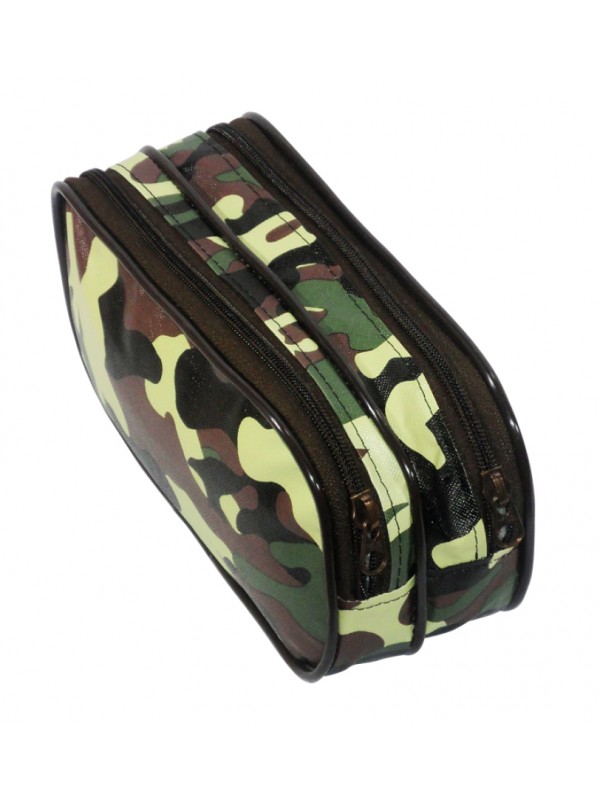 CARTUCHERA TRENDY 2 CIERRES CAMUFLADA