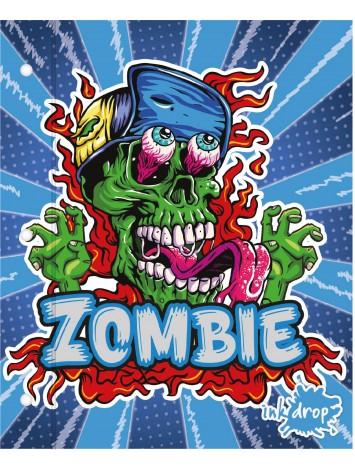 CARPETA CON CORDON N°3 CARTONE ZOMBIES INKDROP