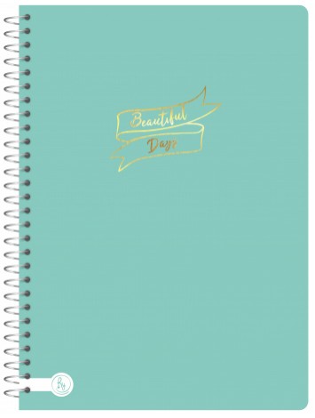 CUADERNO 20x28 CON ESPIRAL RY TAPA SEMIFLEXIBLE PREM. METAL