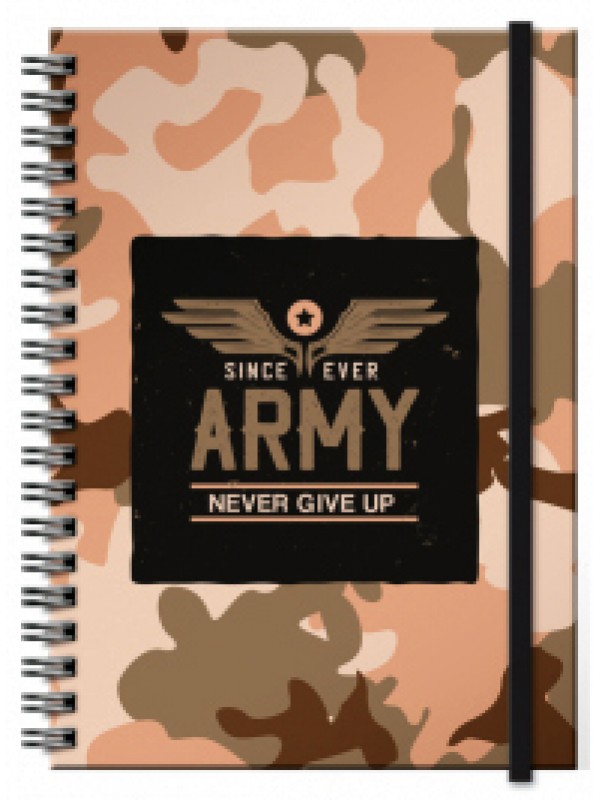 CUADERNO BITACORA A5 AUGRAF CON ESPIRAL CAMUFLADA