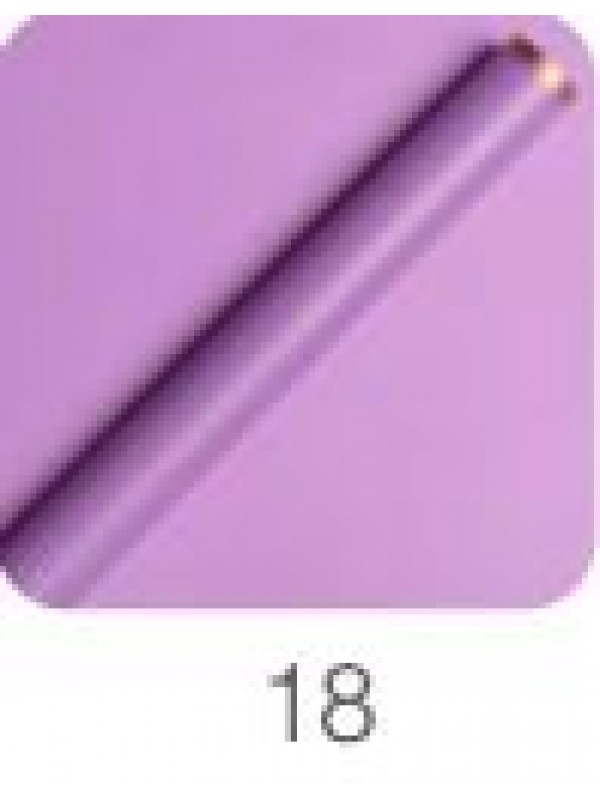 PAPEL COREANO BORDE DORADO 18 VIOLETA x10