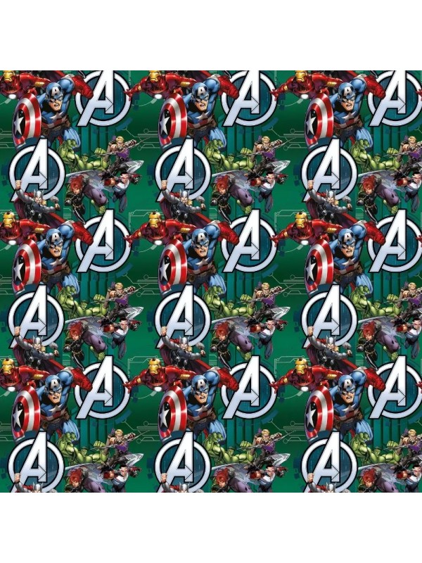 x10 PAPEL PLASTIFICADO AVENGERS