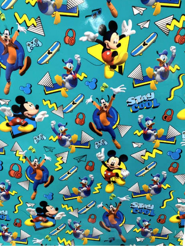 x10 PAPEL PLASTIFICADO MICKEY