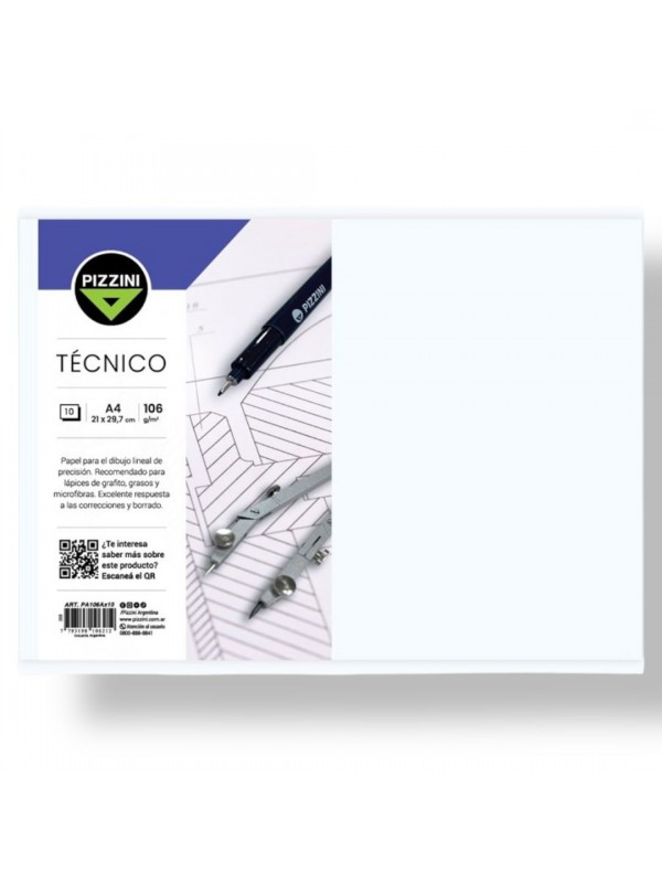 x80 PAPEL ROMANI / PIZZINI DIBUJO 106 GR A4