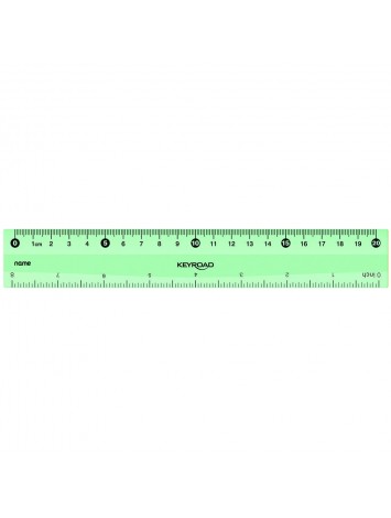 x24 REGLA PASTEL 20cm KEYROAD