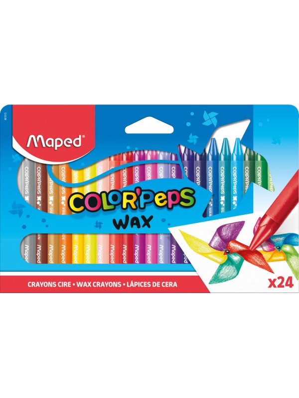 CRAYONES CERAS MAPED COLOR PEPS x24