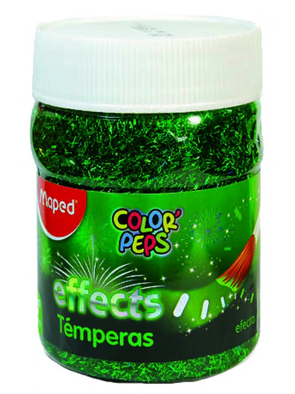 TEMPERA MAPED EFFECT GLITTER POTE x200 ML VERDE