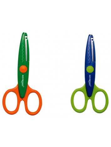 TIJERA OLAMI ZIG ZAG 14cm EN BLISTER KEYROAD