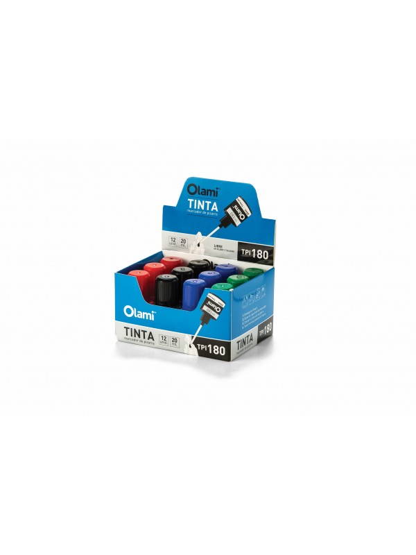 TINTA MARCADOR PIZARRA ROJO x12 OLAMI