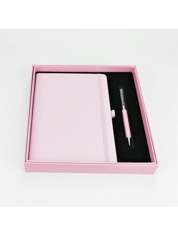 CAJA REGALO CUADERNO + BOLIGRAFO SURTIDOS