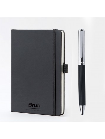 CAJA REGALO CUADERNO + BOLIGRAFO NEGRO