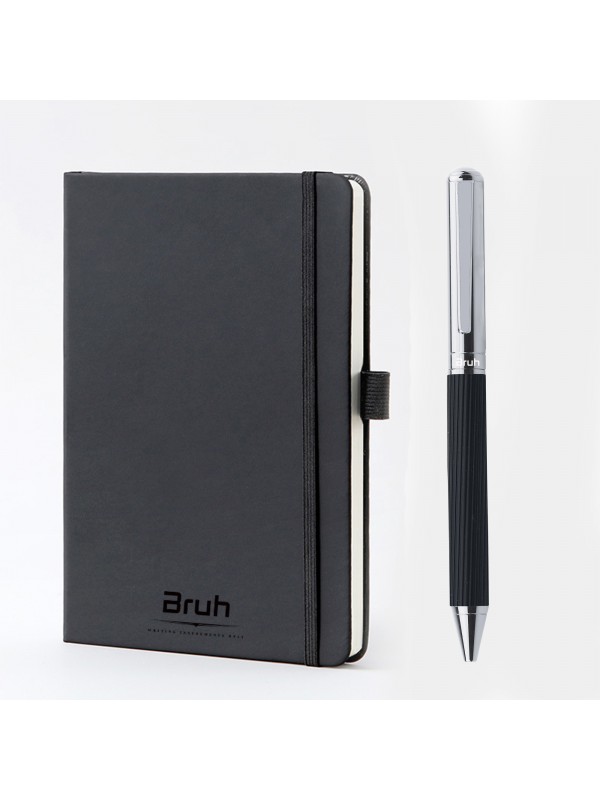 CAJA REGALO CUADERNO + BOLIGRAFO NEGRO