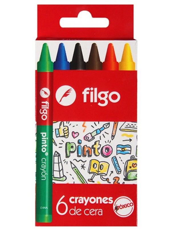 CRAYONES CERAS FILGO x6