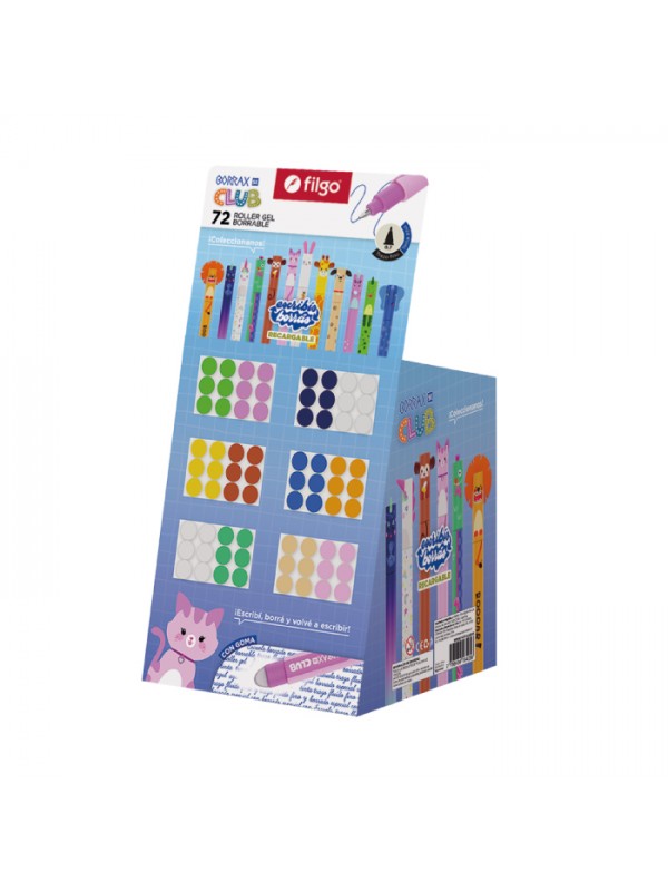 x72 EXHIBIDOR ROLLER BORRABLE SE CLUB CURTIDO FILGO