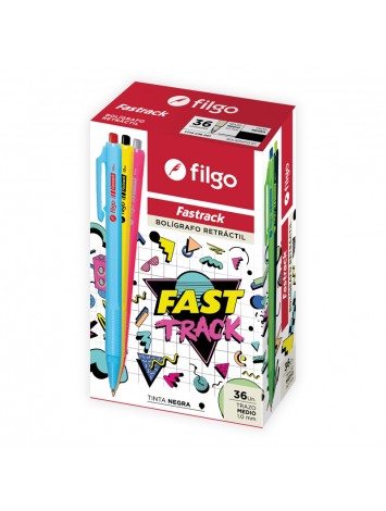 x36 BOLIGRAFO FILGO FASTRACK NEGRO