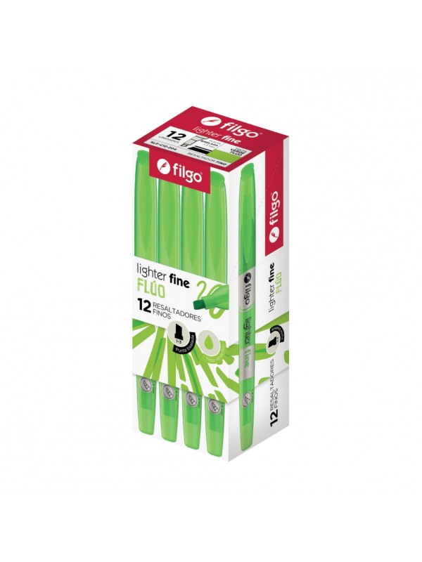 RESALTADOR FINO LIGHTER300 FILGO VERDE x24