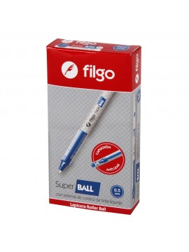 x12 ROLLER BALL FILGO TINTA LIQUIDA AZUL