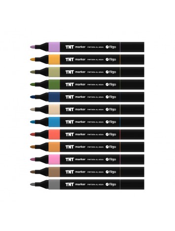x48 MARCADOR FILGO TNT PINTURA AL AGUA EN ESTUCHE