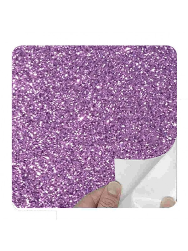 ROLLO PVC AUTOADHESIVO GLITTER LILA x3mts