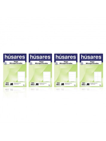 RESMA A4 HUSARES TROQUELADA AL MEDIO