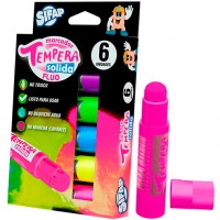 TEMPERA SOLIDA FLUO x6