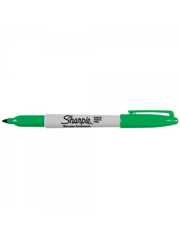 MARCADOR SHARPIE FINO VERDE