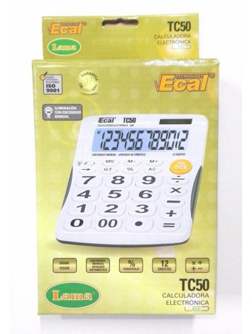 CALCULADORA LAMA ESCRITORIO TC62 12 DIGITOS