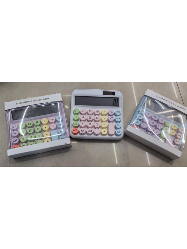 CALCULADORA 12 DIGITOS 14x14 COLORES SURTIDOS