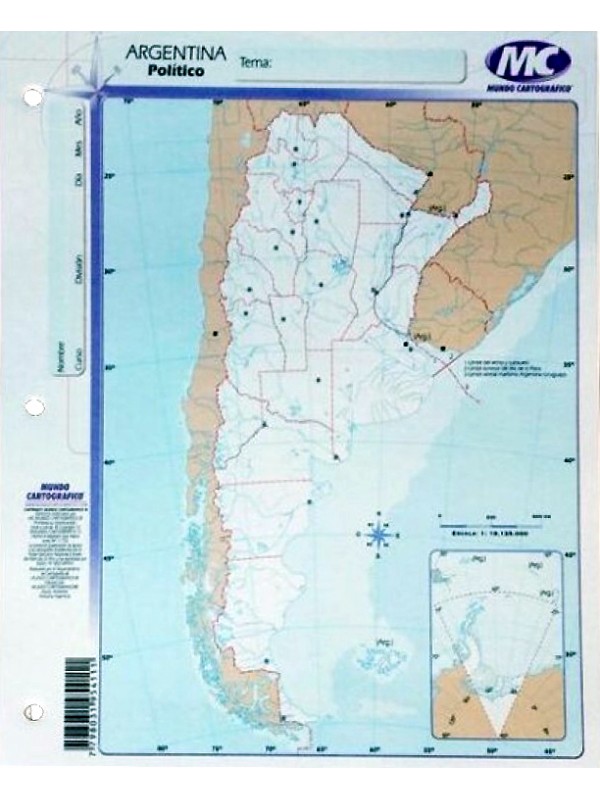 MAPA N°3 ARGENTINA POLITICO