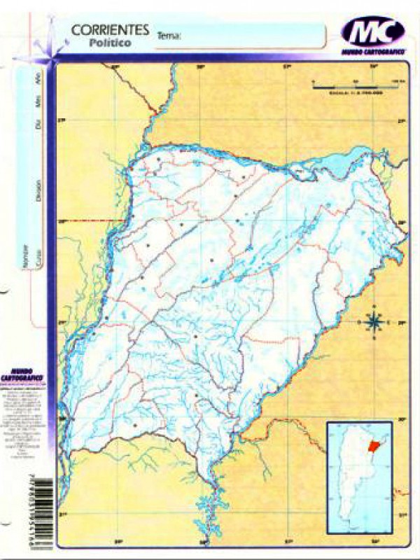 MAPA N°3 CORRIENTES POLITICO