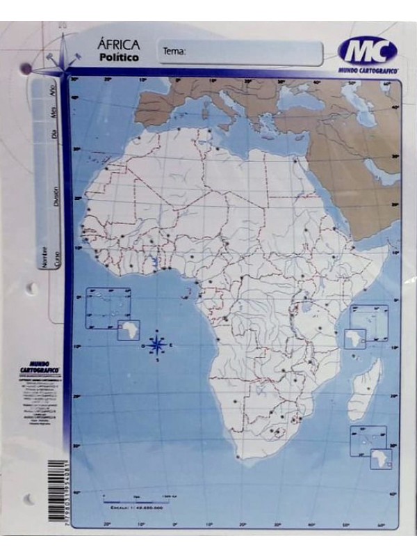 MAPA N°3 AFRICA POLITICO