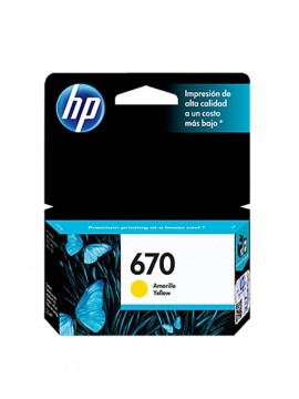 CARTUCHO INK JET HP670 AMARILLO