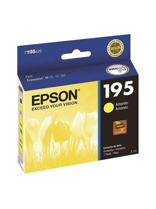 CARTUCHO EPSON T195 420 AMARILLO