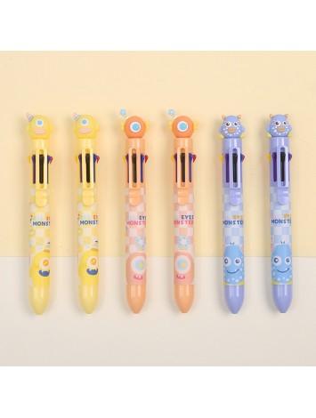 BOLIGRAFO 8 COLORES MONSTER x24