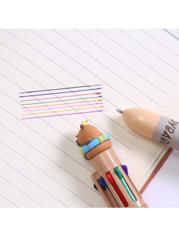 BOLIGRAFO 8 COLORES CAPYBARA x24
