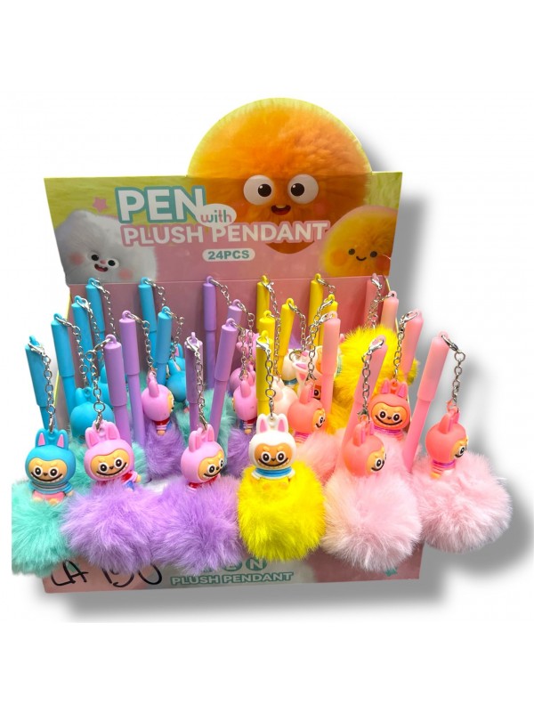 BOLIGRAFO POMPOM LABUBU x24