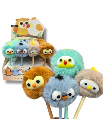 BOLIGRAFO POMPOM PAJARITO x16