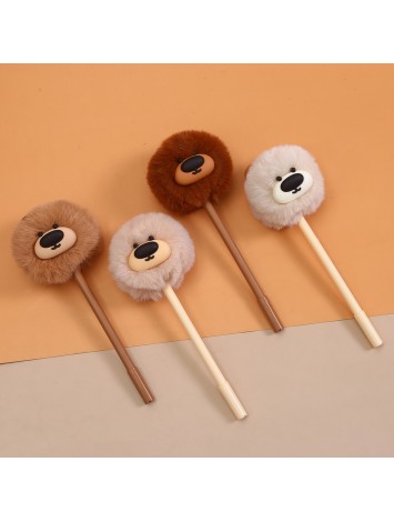 BOLIGRAFO POMPOM OSO x16
