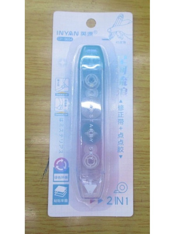 CINTA CORRECTORA + ADHESIVO PASTEL