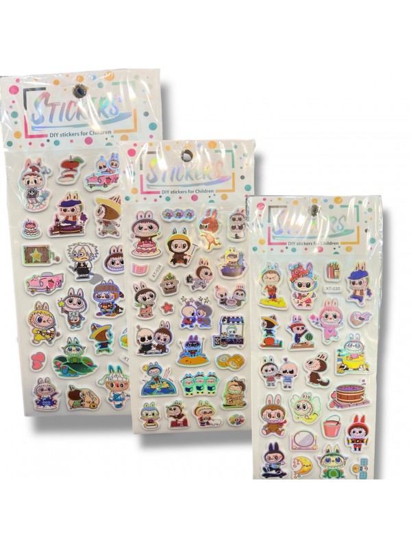 x12 STICKERS LABUBU