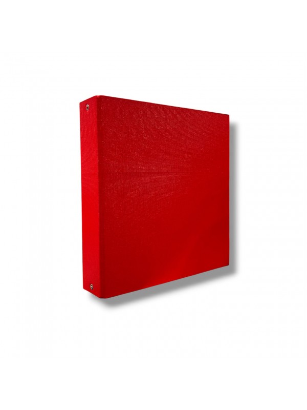 CARPETA ESCOLAR 3x40 TELADA ROJA