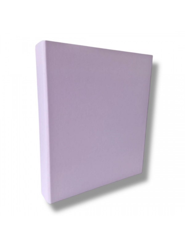CARPETA 2x40 A4 TELADA LILA PASTEL