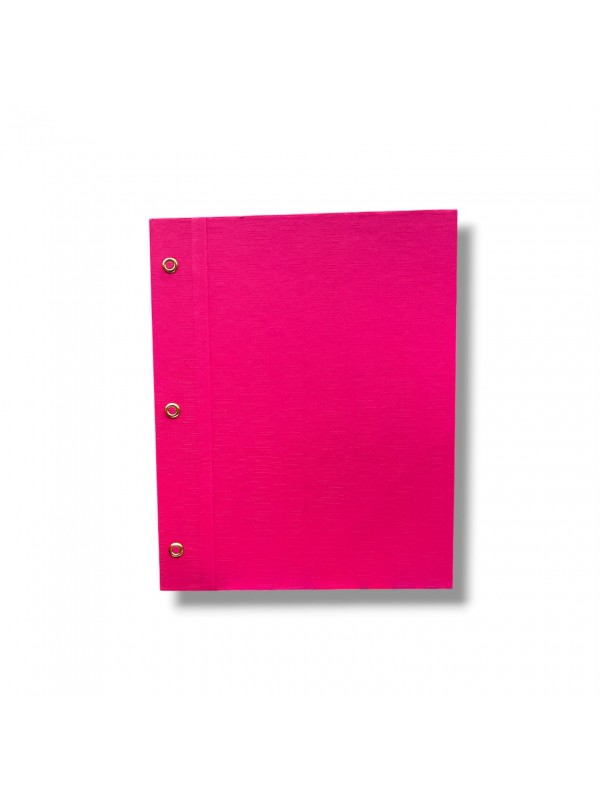 CARPETA CON CORDON N°3 TELADA FUCSIA