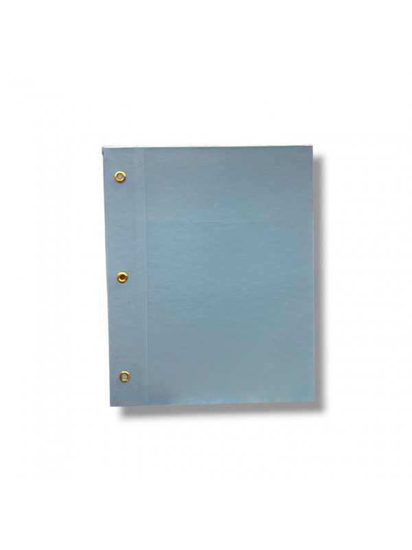 CARPETA CON CORDON N°3 TELADA CELESTE PASTEL