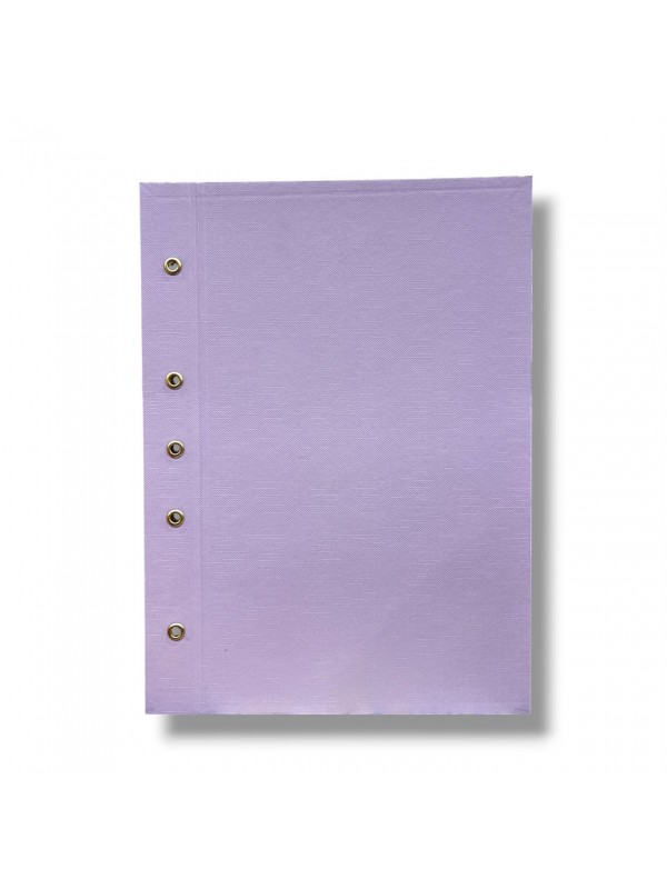 CARPETA CON CORDON A4 TELADA LILA PASTEL