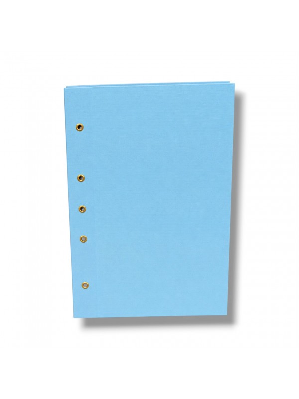 CARPETA CON CORDON A4 TELADA CELESTE PASTEL